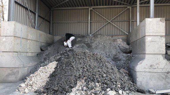 Sludge-to-Concrete Block Technology