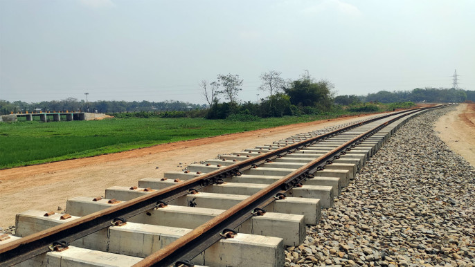 Akhaura Laksham Dual Gauge Rail Line