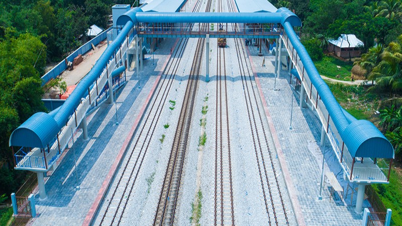 Akhaura Laksham Dual Gauge Rail Line